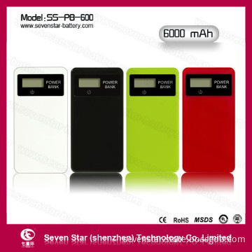 6000mAh Power Bank with LCD power display